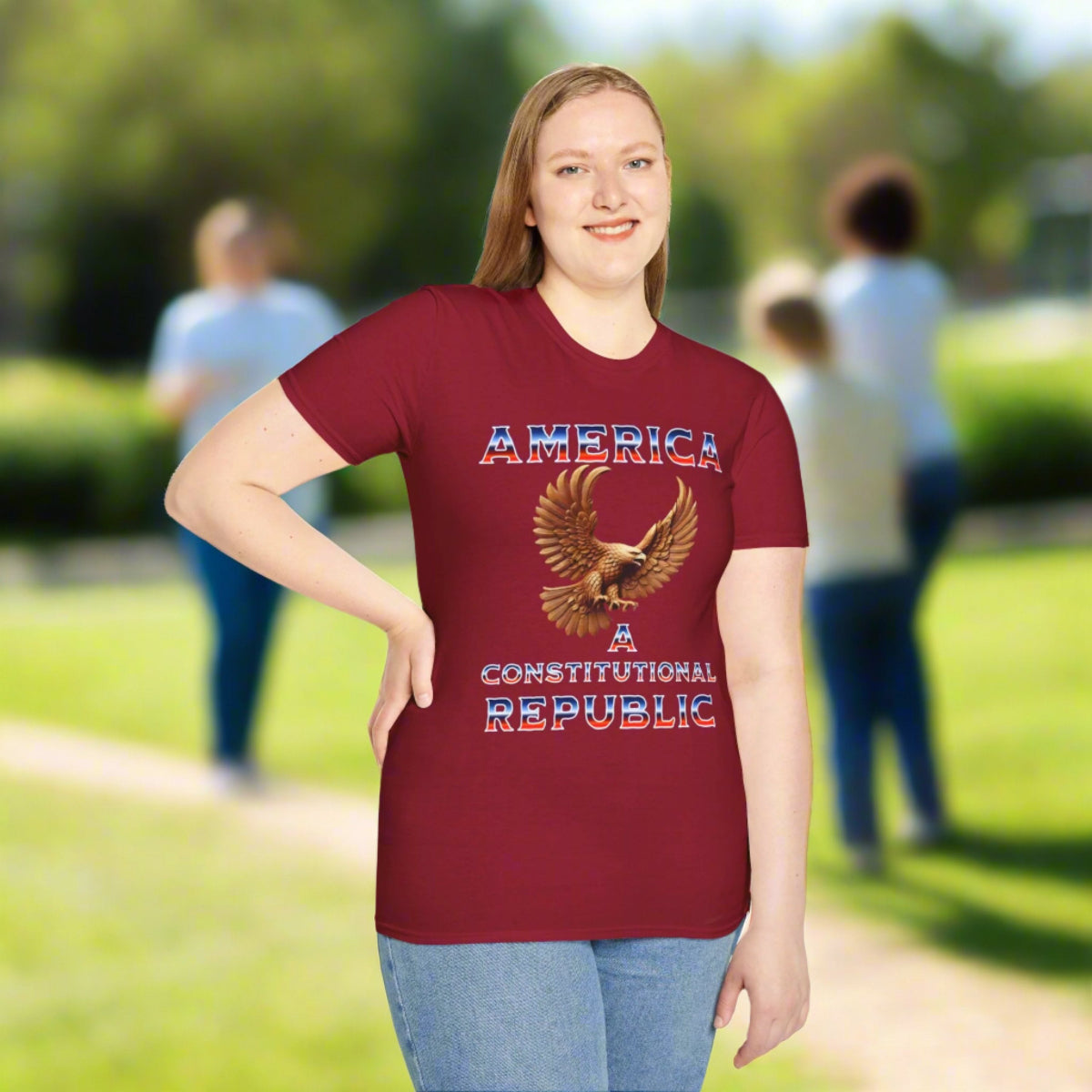 America: A Constitutional Republic Unisex Softstyle T-Shirt