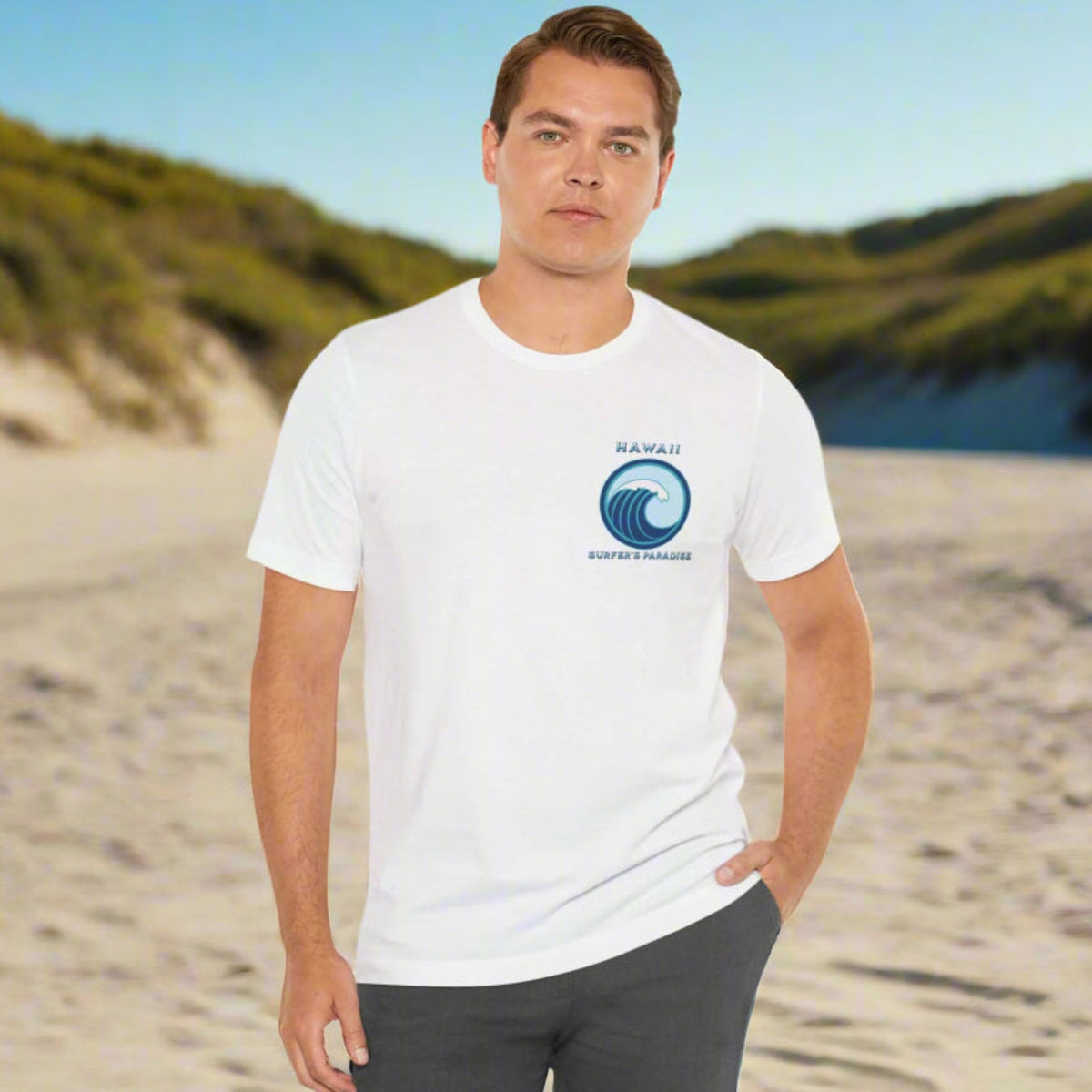 Barrelled the Backdoor at Pipeline Surfer Vibes Unisex Jersey Tee, Surfing T-Shirt, Beach Vacation Shirt, Ocean Wave Top, Surf Lover Gift