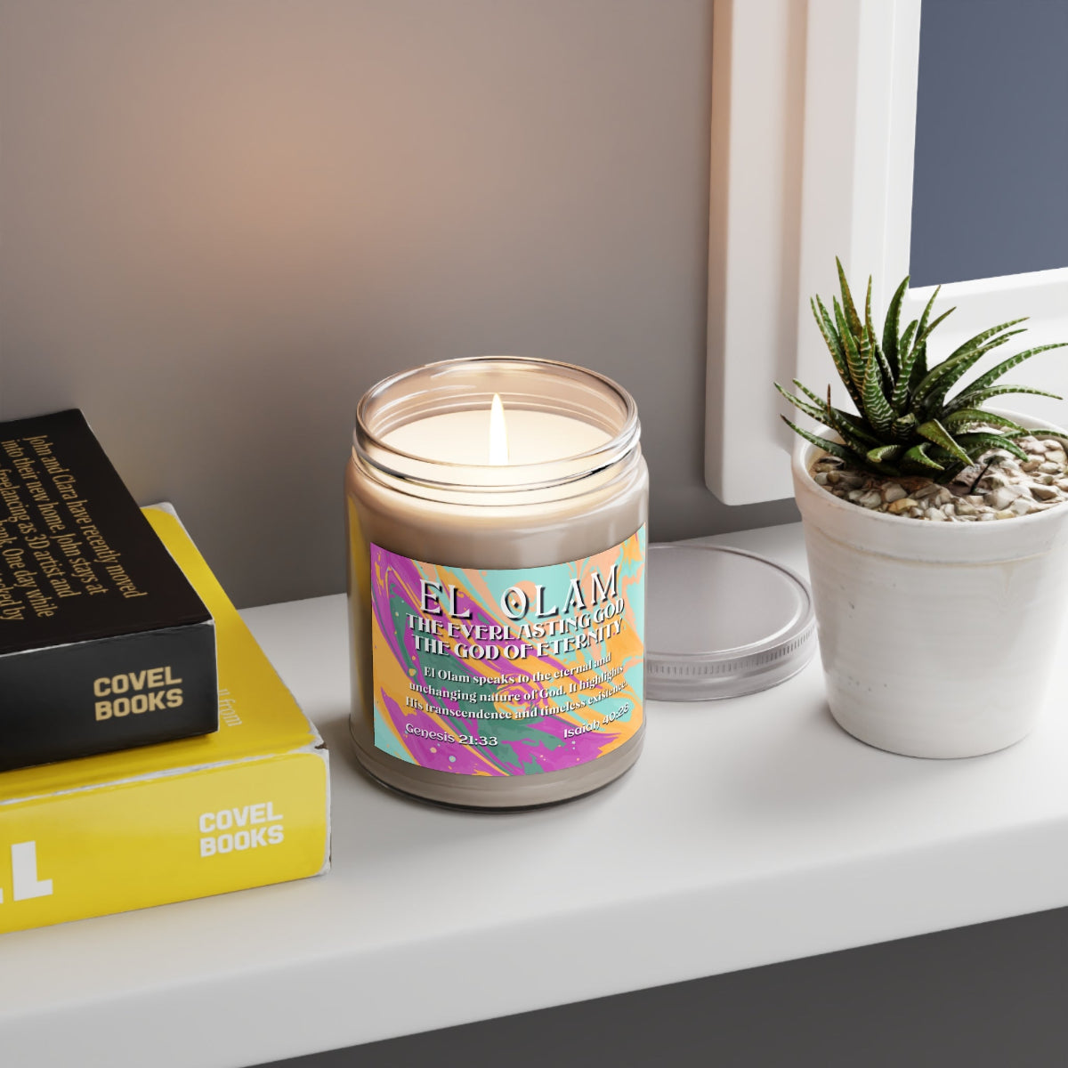 Scented Soy Candles, 9oz, El Olam, Names of God Series