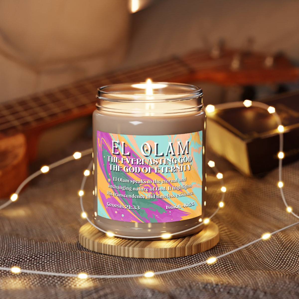Scented Soy Candles, 9oz, El Olam, Names of God Series