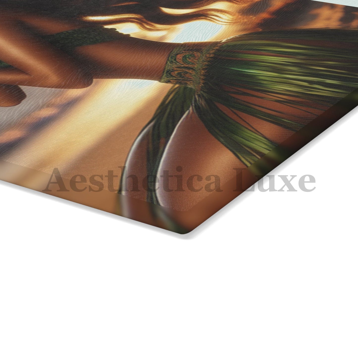 Cutting Board - Hula Girl Sunset Aloha Gesture