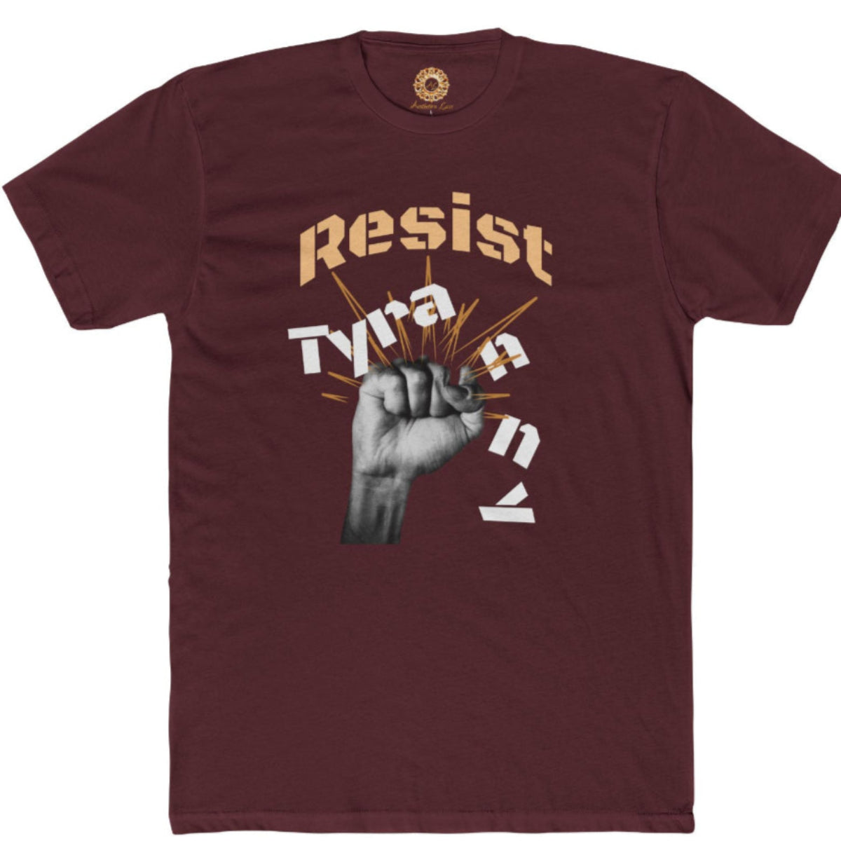 Resist Tyranny Graphic Unisex 100 percent Combed, Ring-spun Cotton Tee