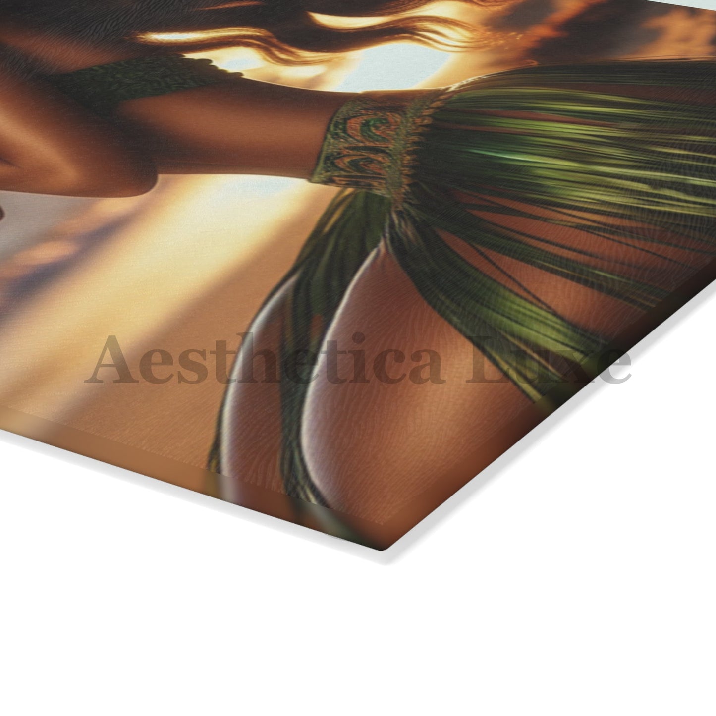 Cutting Board - Hula Girl Sunset Aloha Gesture