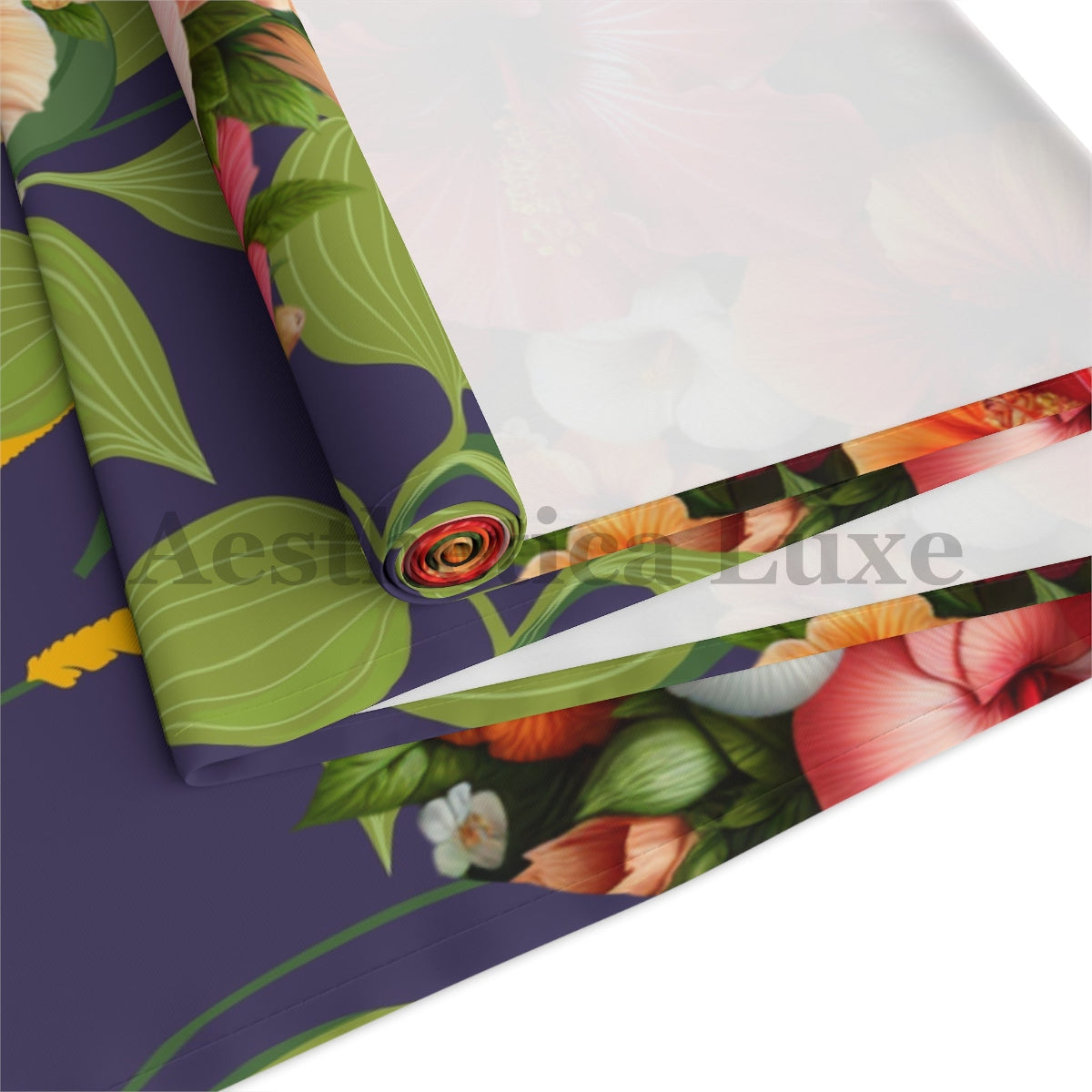 Floral Table Runner - Vibrant Cotton & Poly Home Decor