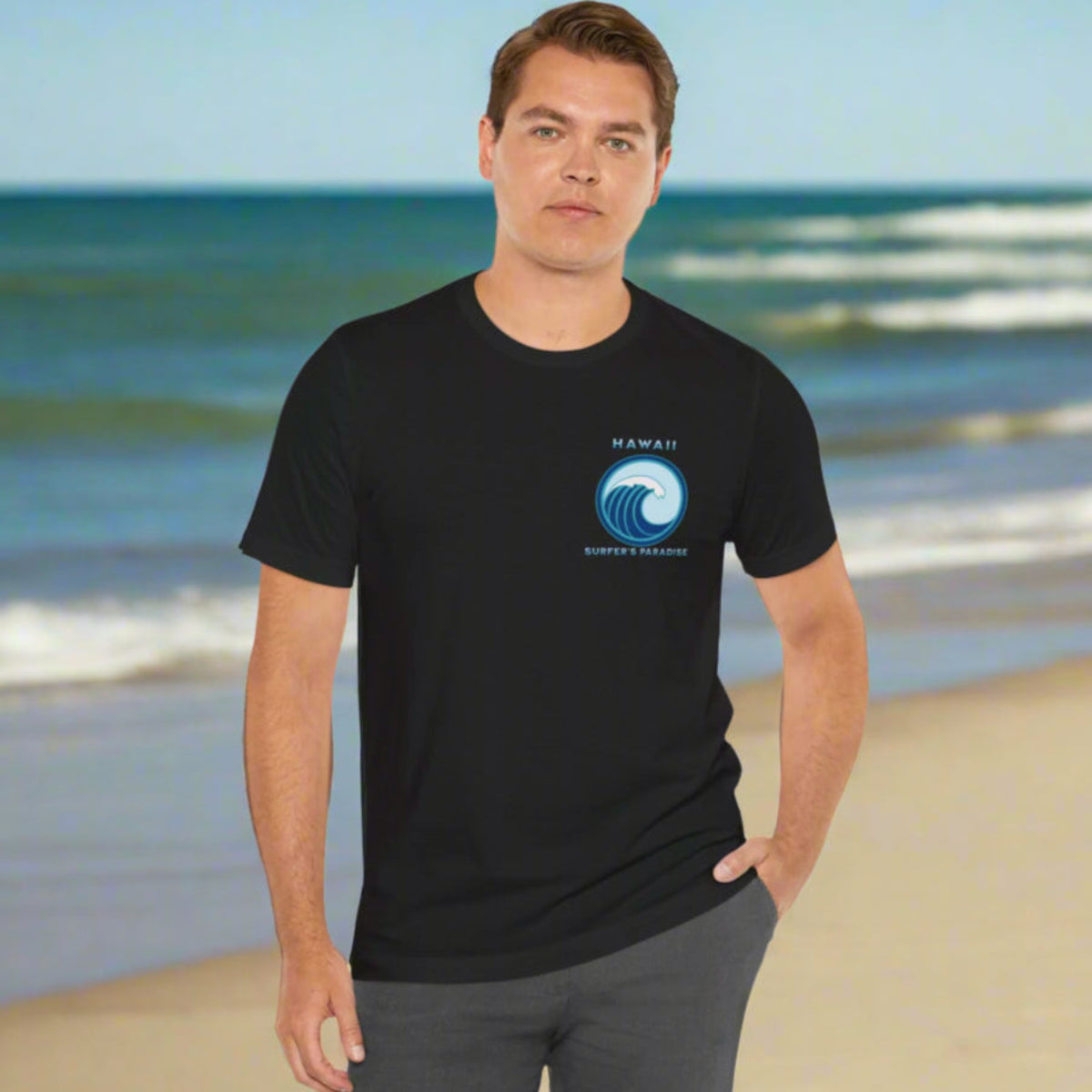 Barrelled the Backdoor at Pipeline Surfer Vibes Unisex Jersey Tee, Surfing T-Shirt, Beach Vacation Shirt, Ocean Wave Top, Surf Lover Gift