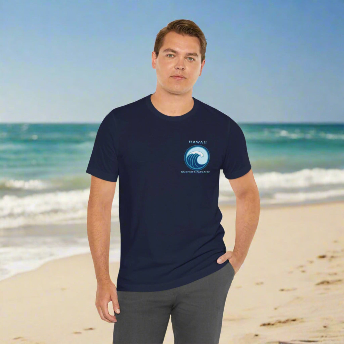 Barrelled the Backdoor at Pipeline Surfer Vibes Unisex Jersey Tee, Surfing T-Shirt, Beach Vacation Shirt, Ocean Wave Top, Surf Lover Gift