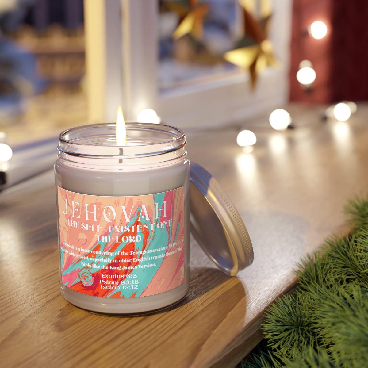 Scented Candle, Jehovah - Names of God Series Candles, 9oz
