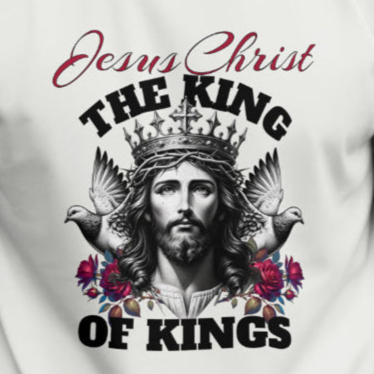 Jesus Christ King of Kings Unisex Jersey Short Sleeve T-Shirt