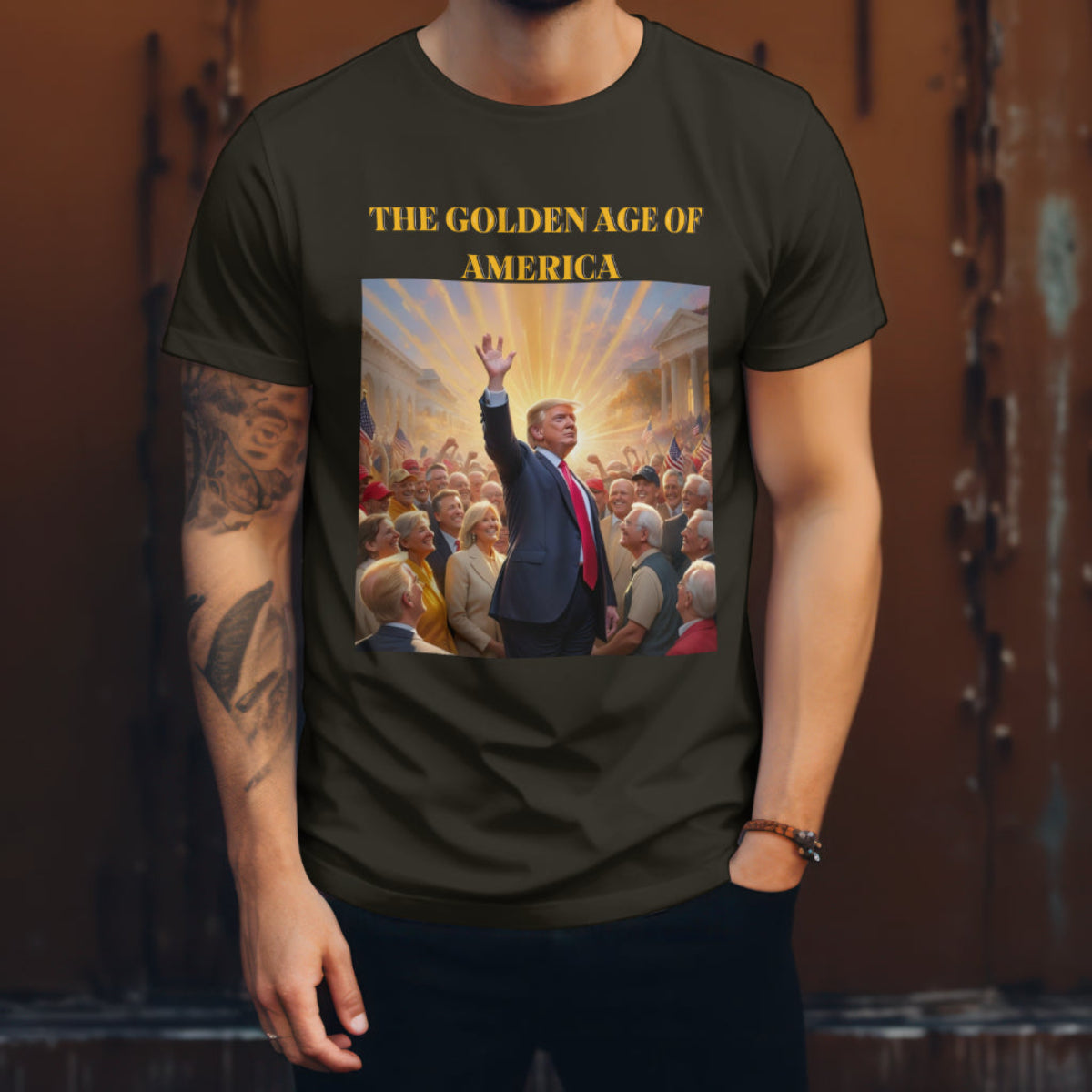 The Golden Age of America/ 47 Unisex Jersey Short Sleeve Tee