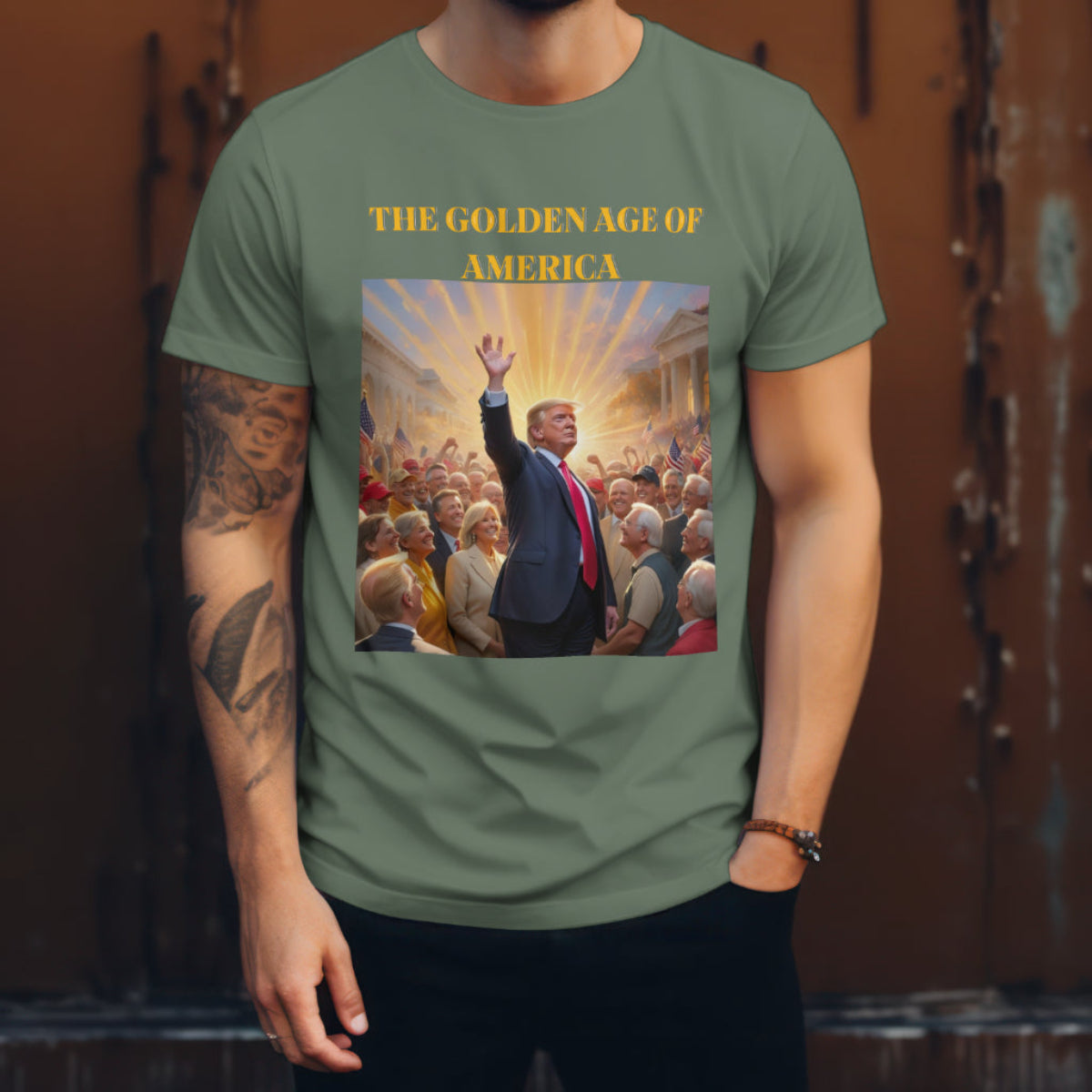 The Golden Age of America/ 47 Unisex Jersey Short Sleeve Tee