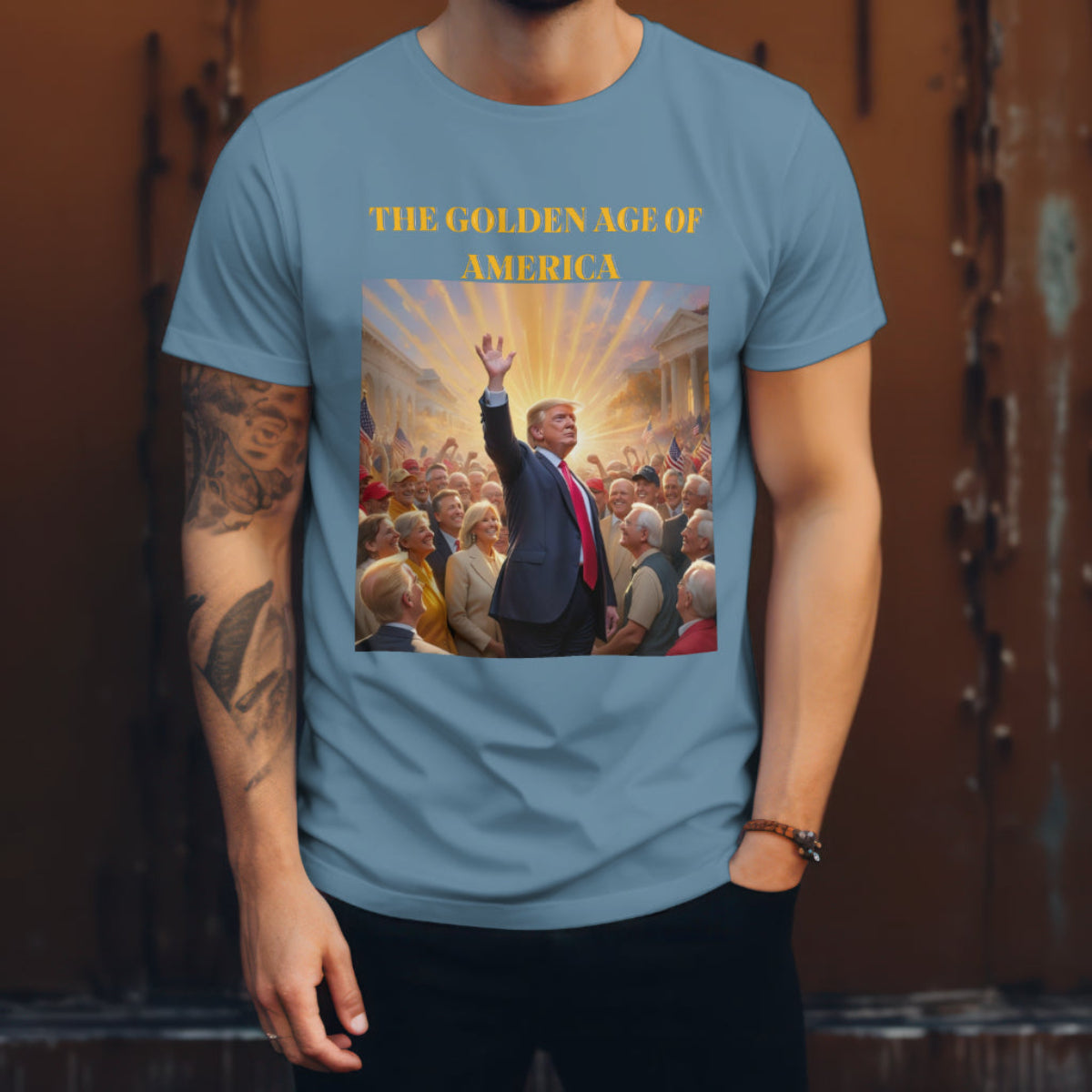 The Golden Age of America/ 47 Unisex Jersey Short Sleeve Tee