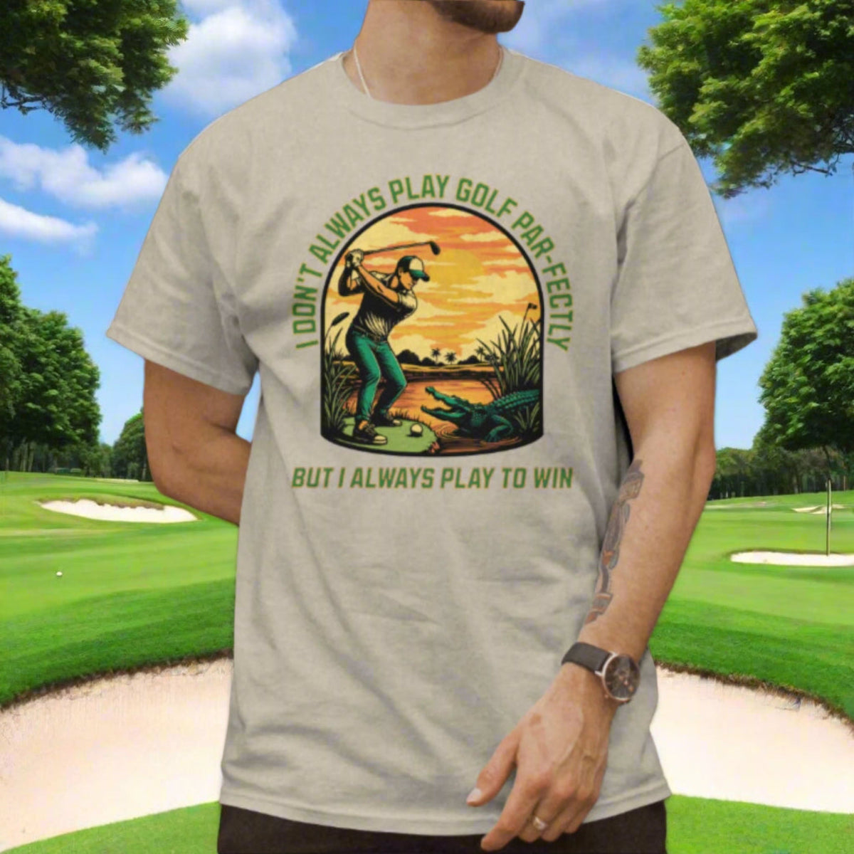 I Don’t Always Play Golf Par-fectly , But I Always Play to Win Unisex Softstyle T-Shirt