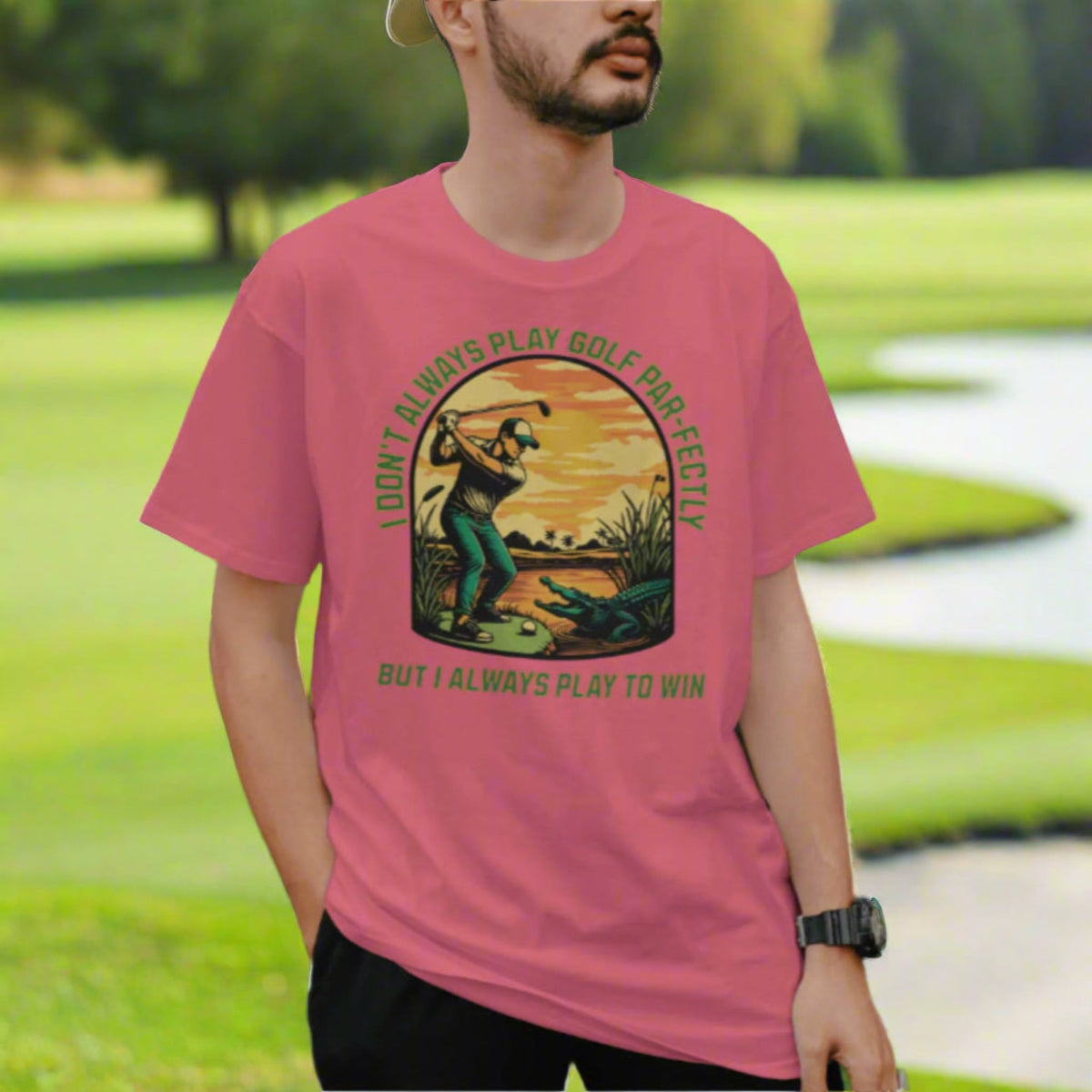 I Don’t Always Play Golf Par-fectly , But I Always Play to Win Unisex Softstyle T-Shirt