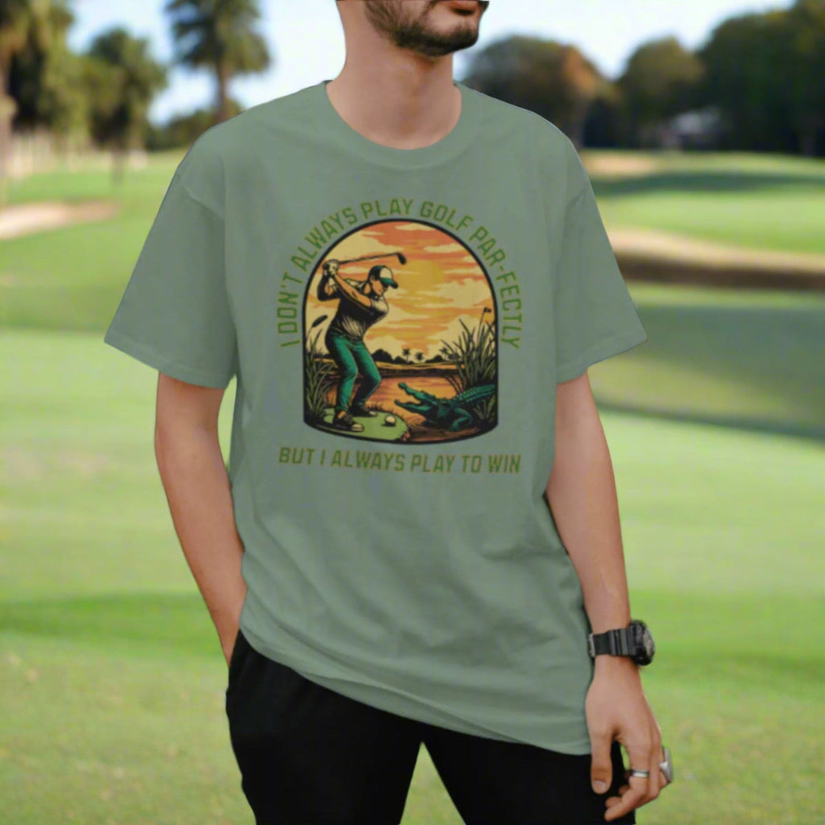 I Don’t Always Play Golf Par-fectly , But I Always Play to Win Unisex Softstyle T-Shirt