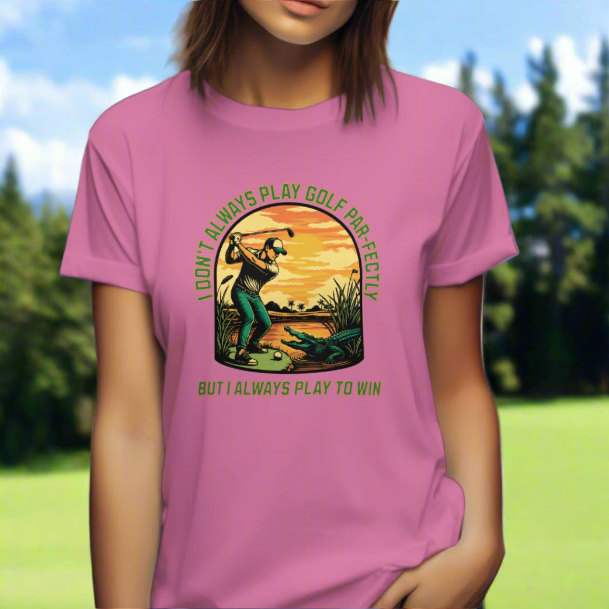 I Don’t Always Play Golf Par-fectly , But I Always Play to Win Unisex Softstyle T-Shirt