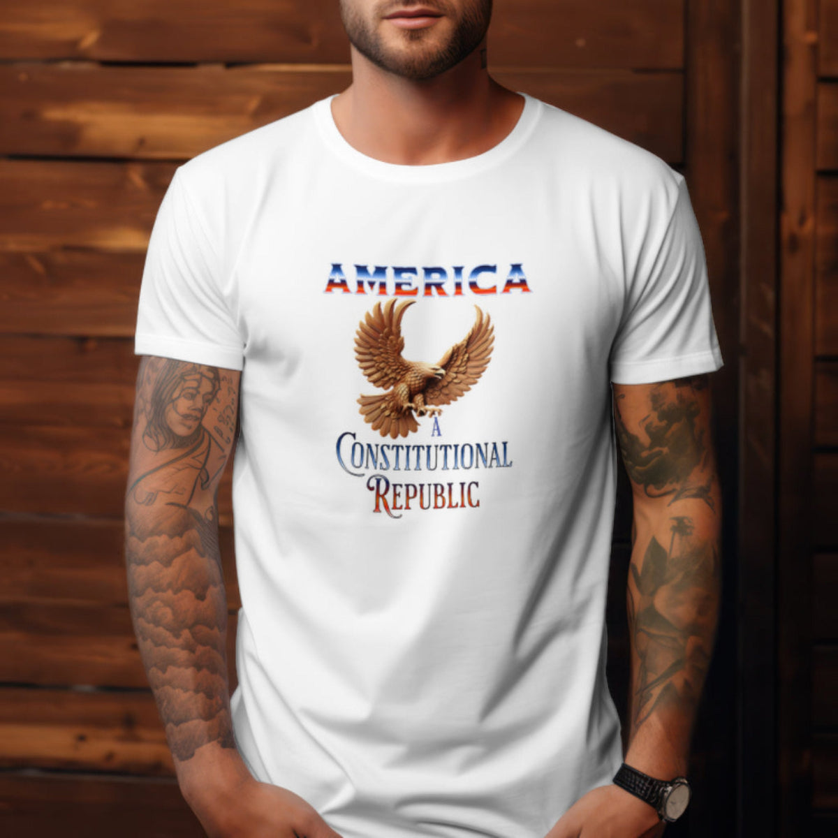 America: A Constitutional Republic Unisex Softstyle T-Shirt