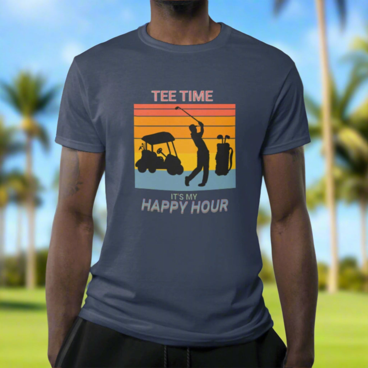 Tee Time, It’s My Happy Hour Unisex Softstyle T-Shirt
