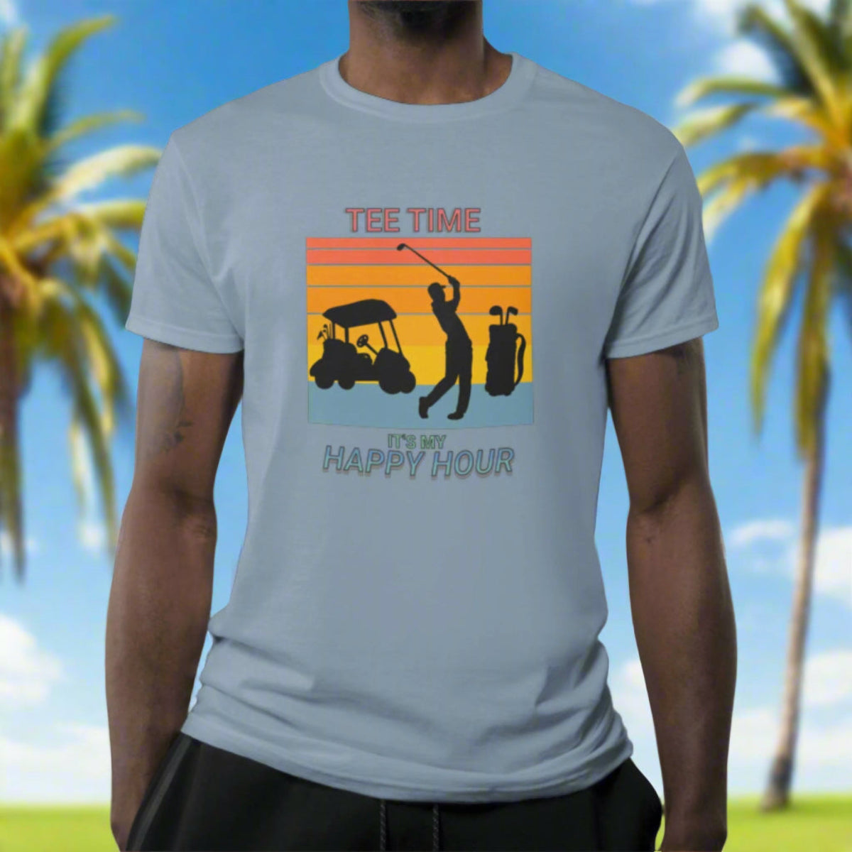 Tee Time, It’s My Happy Hour Unisex Softstyle T-Shirt