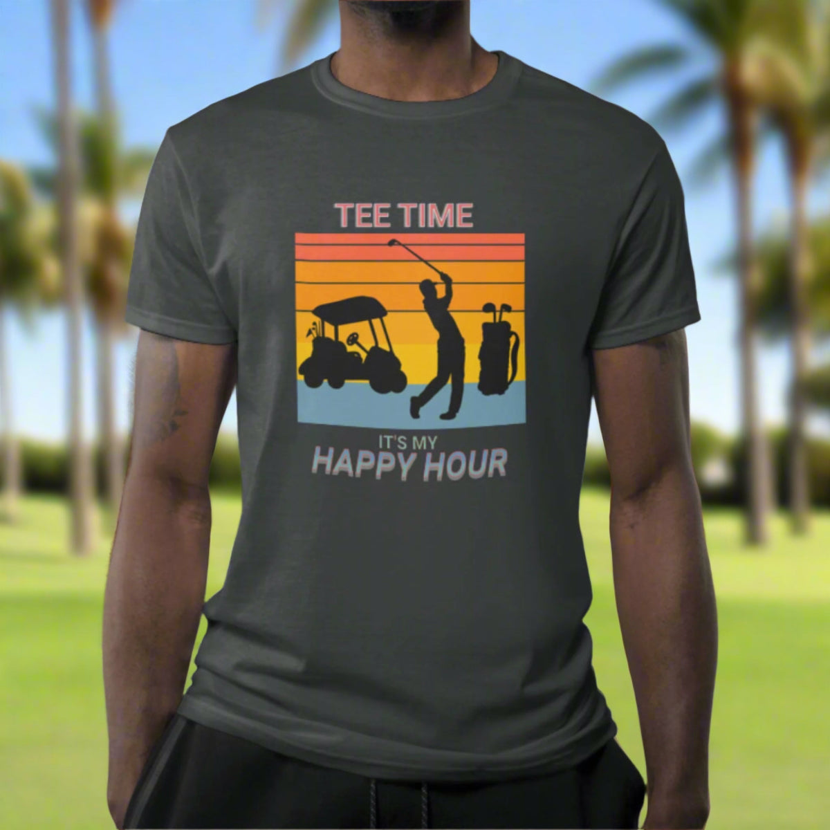 Tee Time, It’s My Happy Hour Unisex Softstyle T-Shirt