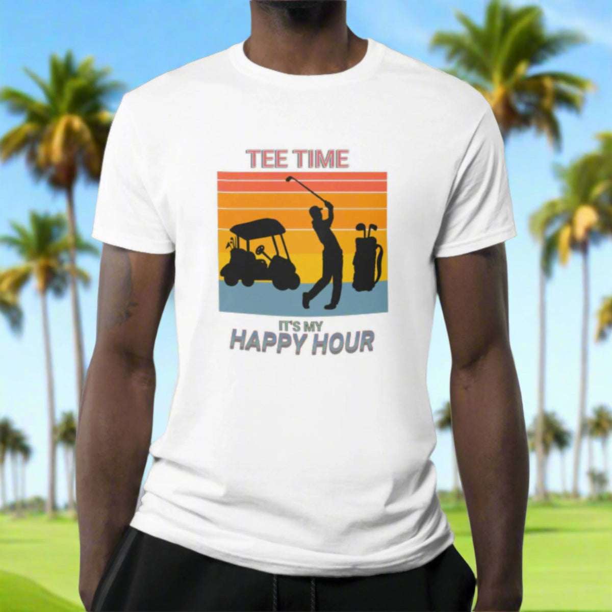 Tee Time, It’s My Happy Hour Unisex Softstyle T-Shirt