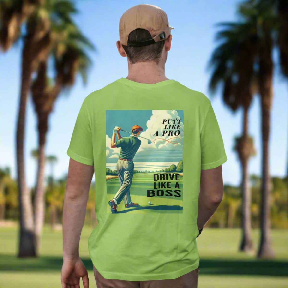 Putt Like a Pro, Drive Like a Boss Unisex Softstyle T-Shirt
