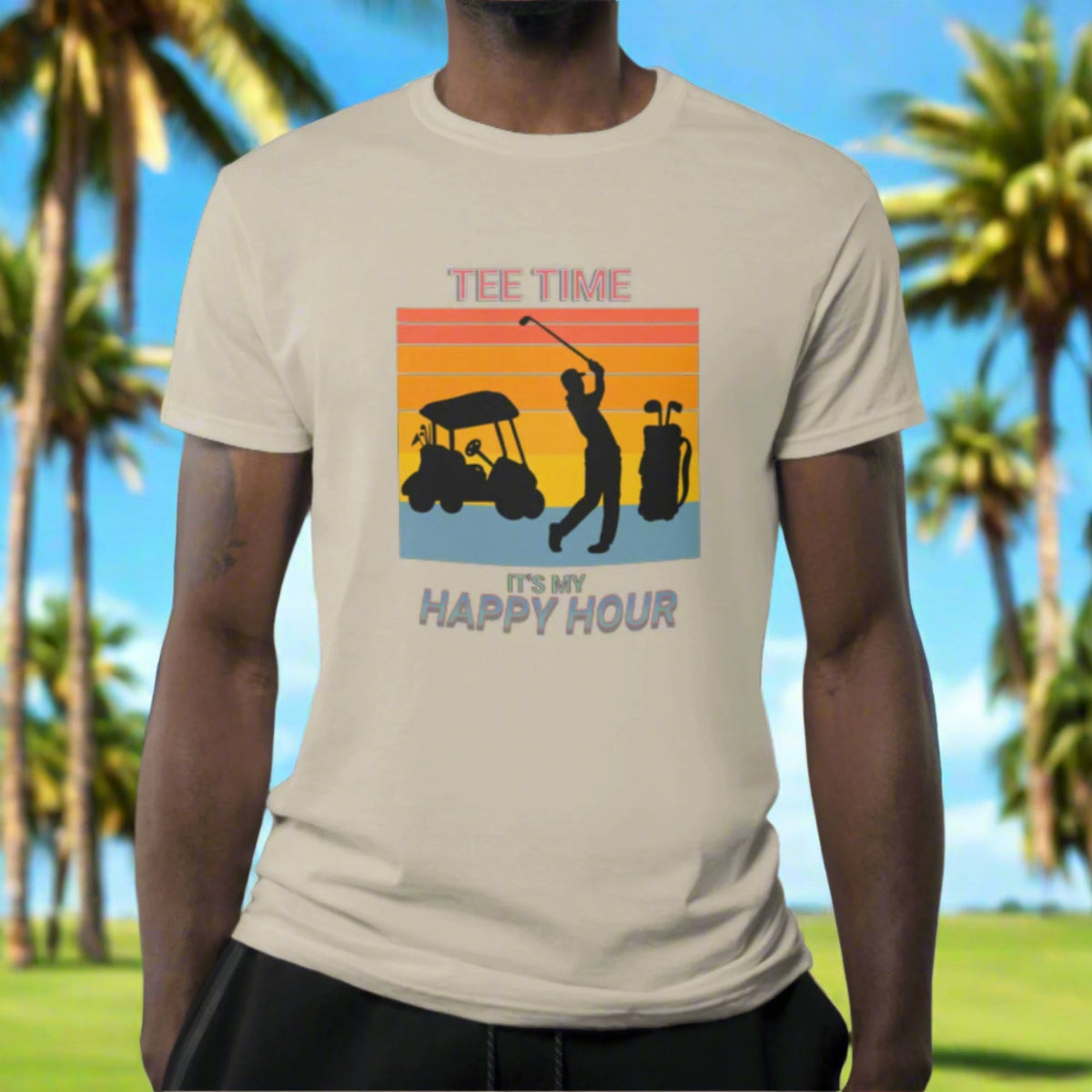 Tee Time, It’s My Happy Hour Unisex Softstyle T-Shirt