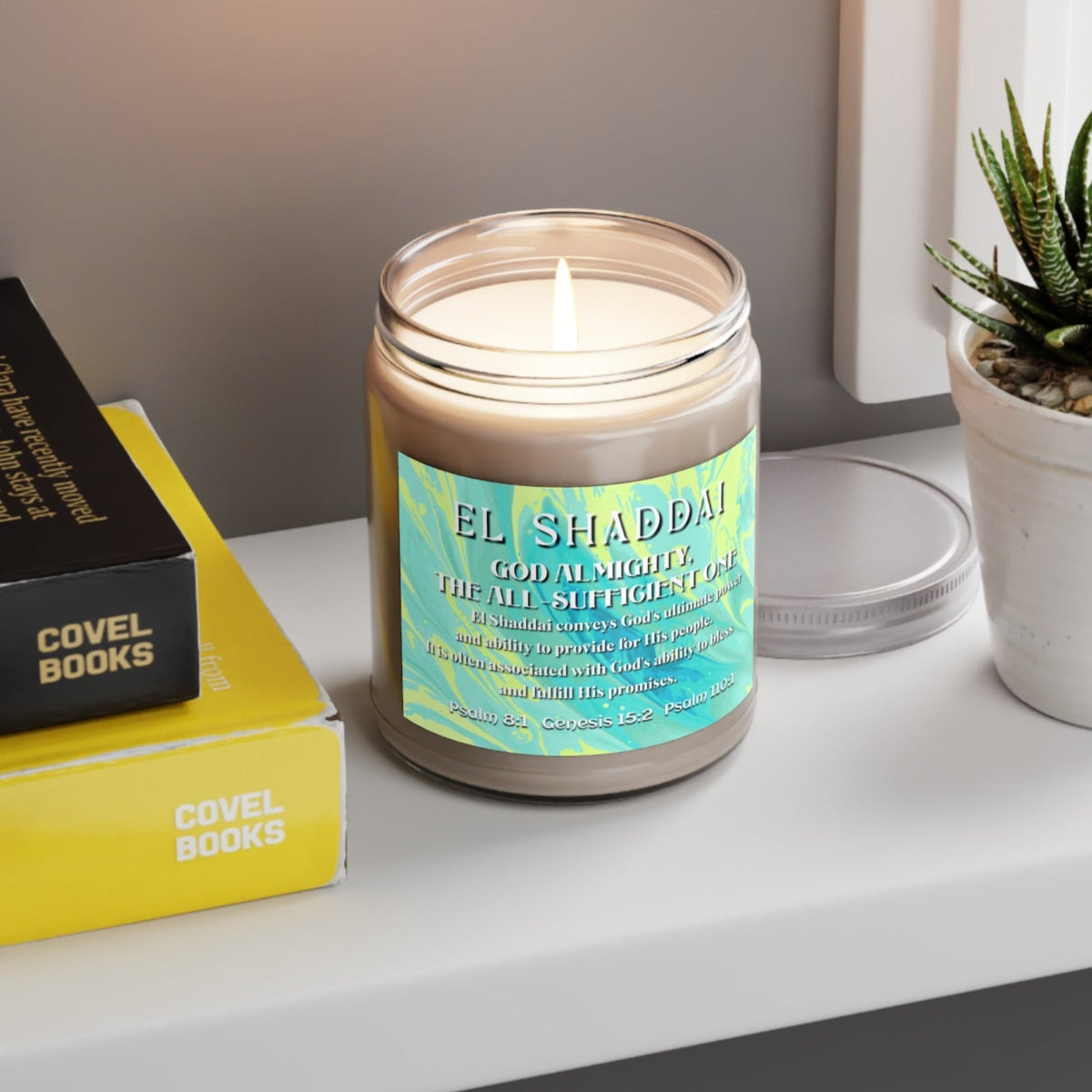 Scented Soy Candle 9 oz- El Shaddai, Names of God Series