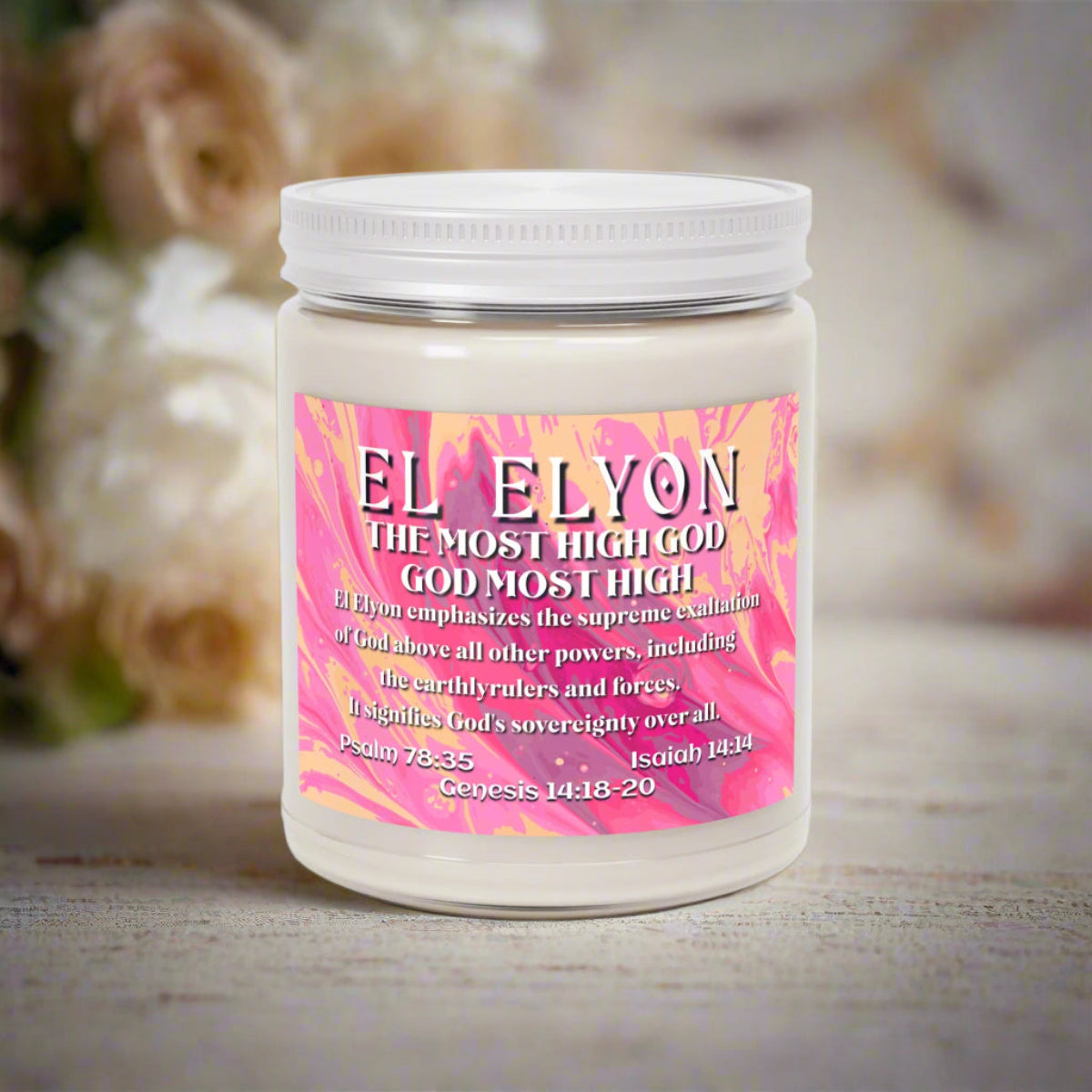 Scented Soy Candle, El Elyon - Names of God Series, 9oz