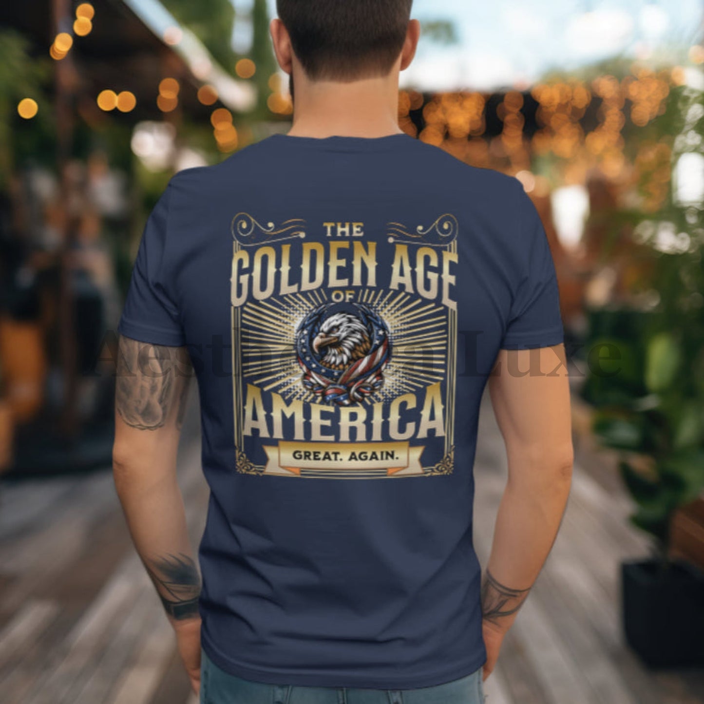 The Golden Age of America, Great Again patriotic Eagle TShirt