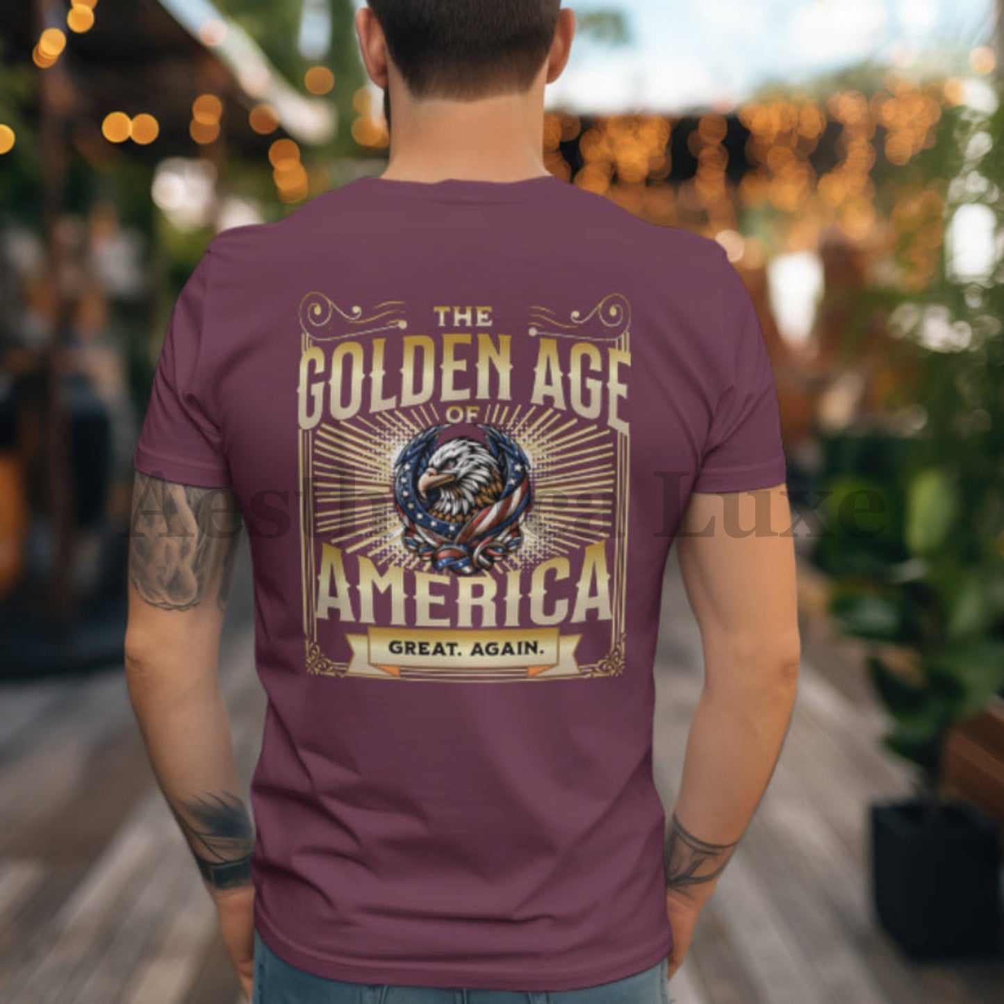 The Golden Age of America, Great Again patriotic Eagle TShirt