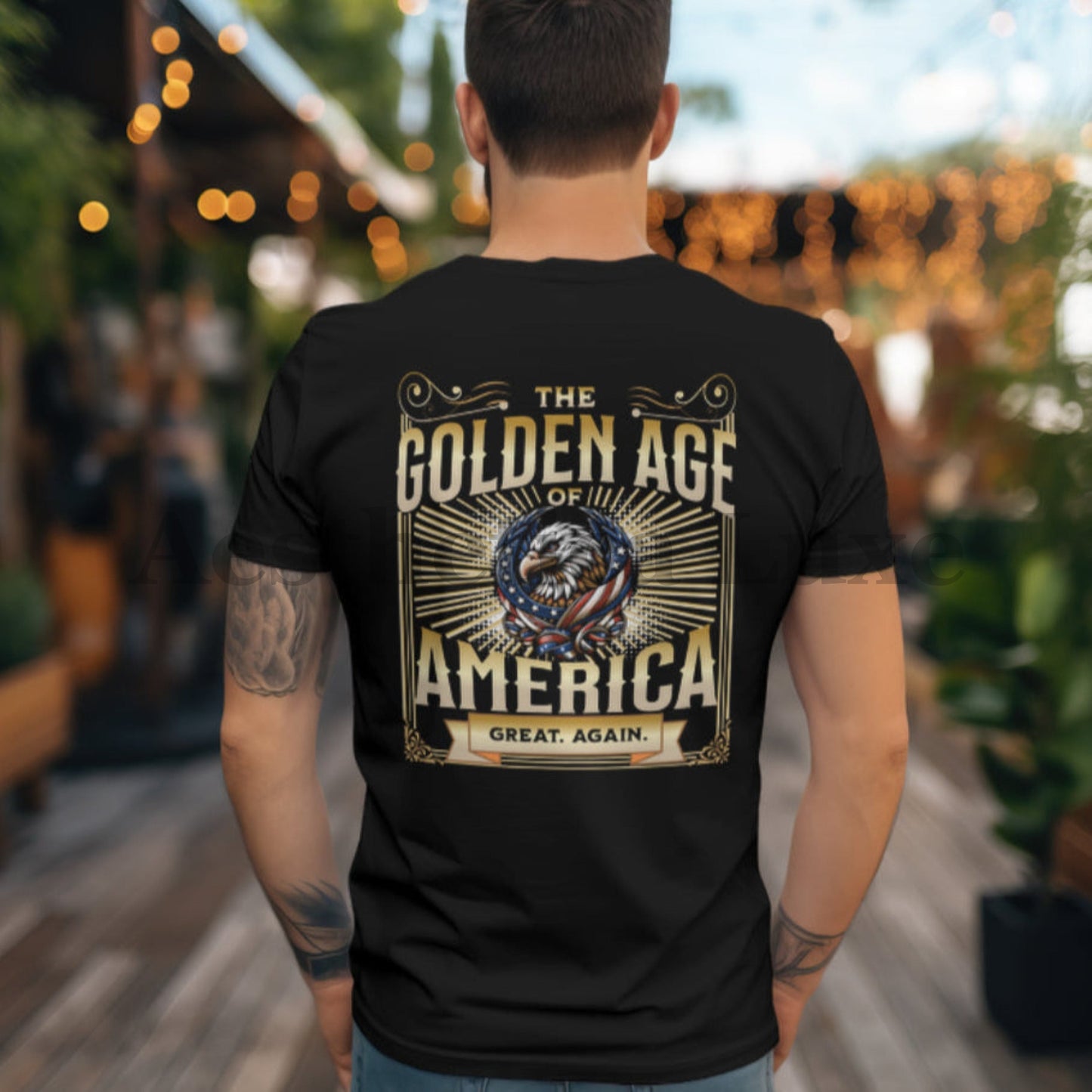 The Golden Age of America, Great Again patriotic Eagle TShirt