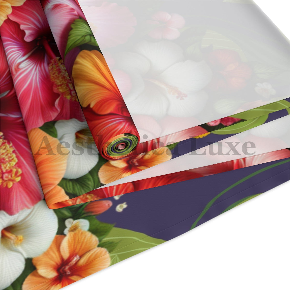 Floral Table Runner - Vibrant Cotton & Poly Home Decor