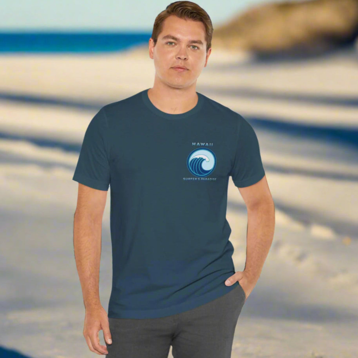 Barrelled the Backdoor at Pipeline Surfer Vibes Unisex Jersey Tee, Surfing T-Shirt, Beach Vacation Shirt, Ocean Wave Top, Surf Lover Gift