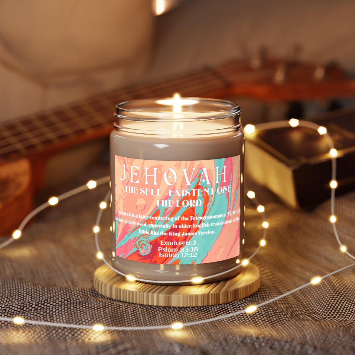 Scented Candle, Jehovah - Names of God Series Candles, 9oz
