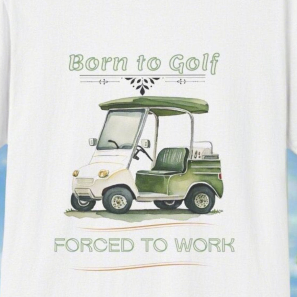 Born to Golf, Forced to Work Unisex Softstyle T-Shirt