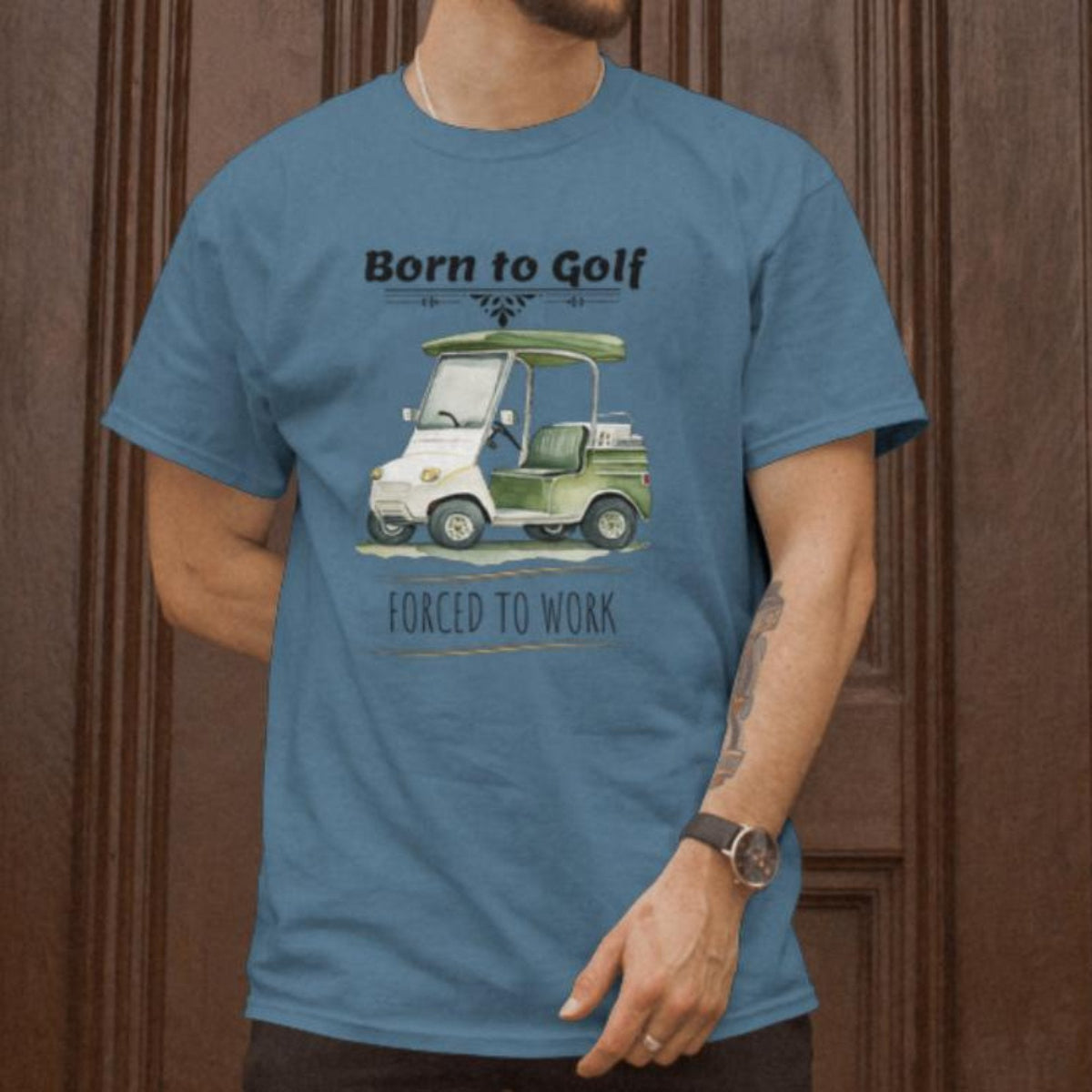 Born to Golf, Forced to Work Unisex Softstyle T-Shirt