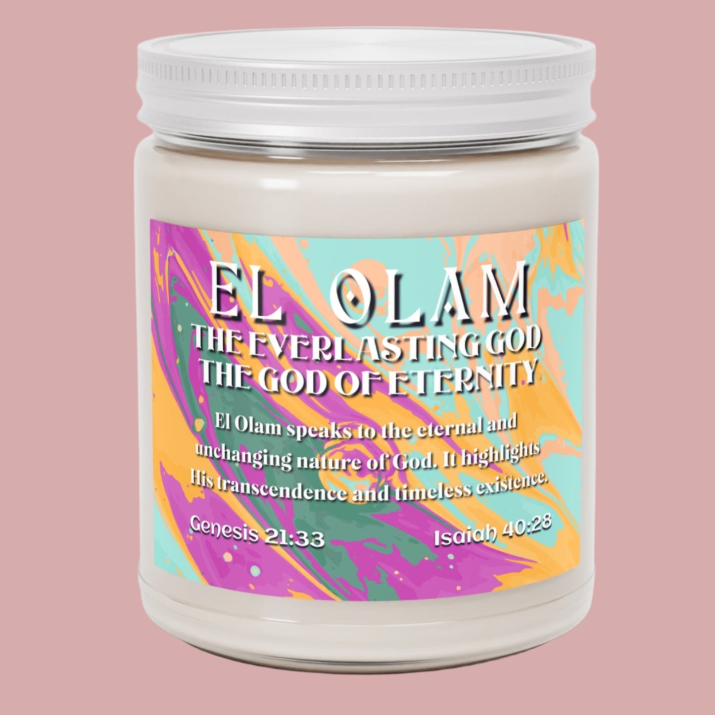 Scented Soy Candles, 9oz, El Olam, Names of God Series