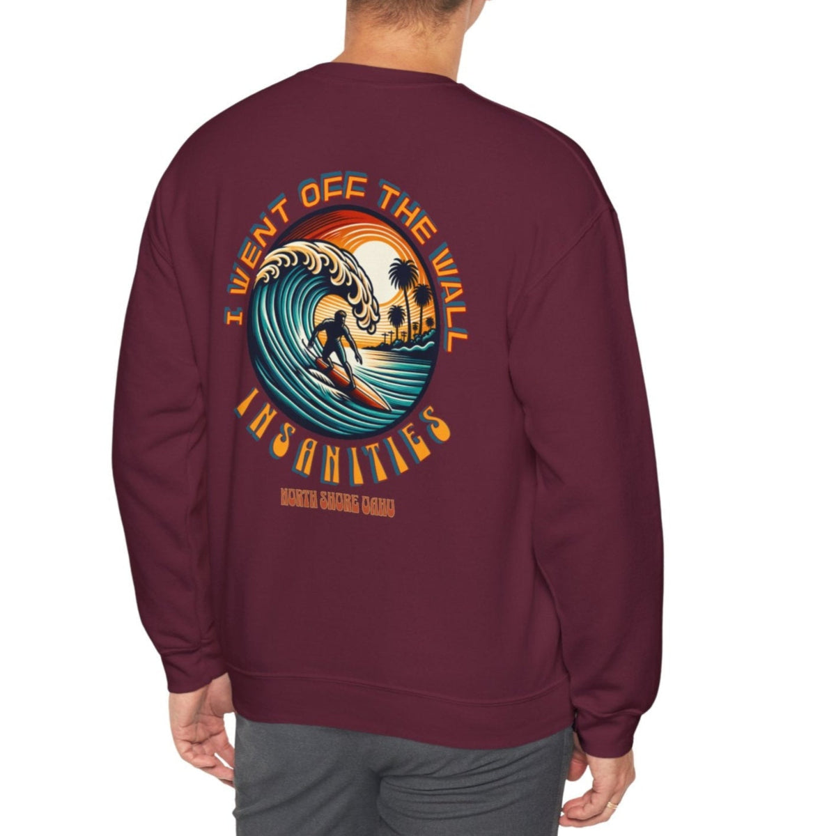 I Went Off the Wall, Insanities Unisex Heavy Blend™ Crewneck Sweatshirt
