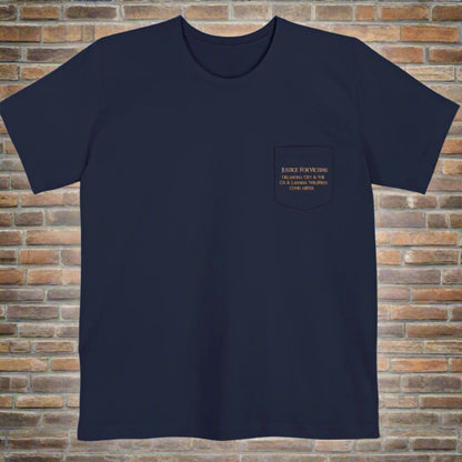 Chaos Reigns  when Justice Rests Pocket T-shirt, Justice  for Victims:  Oklahoma City,  9/11, Wildfires, mRNA