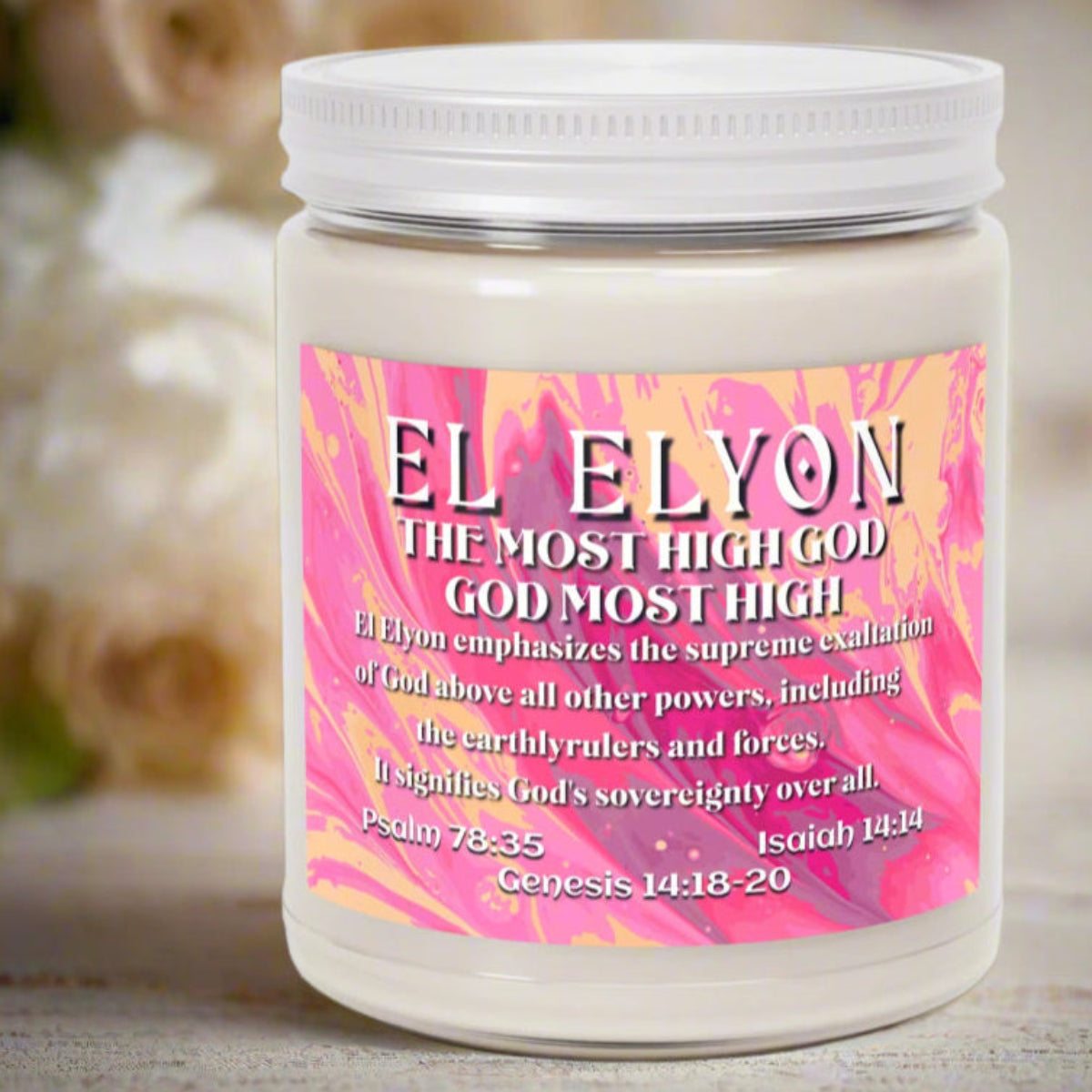 Scented Soy Candle, El Elyon - Names of God Series, 9oz