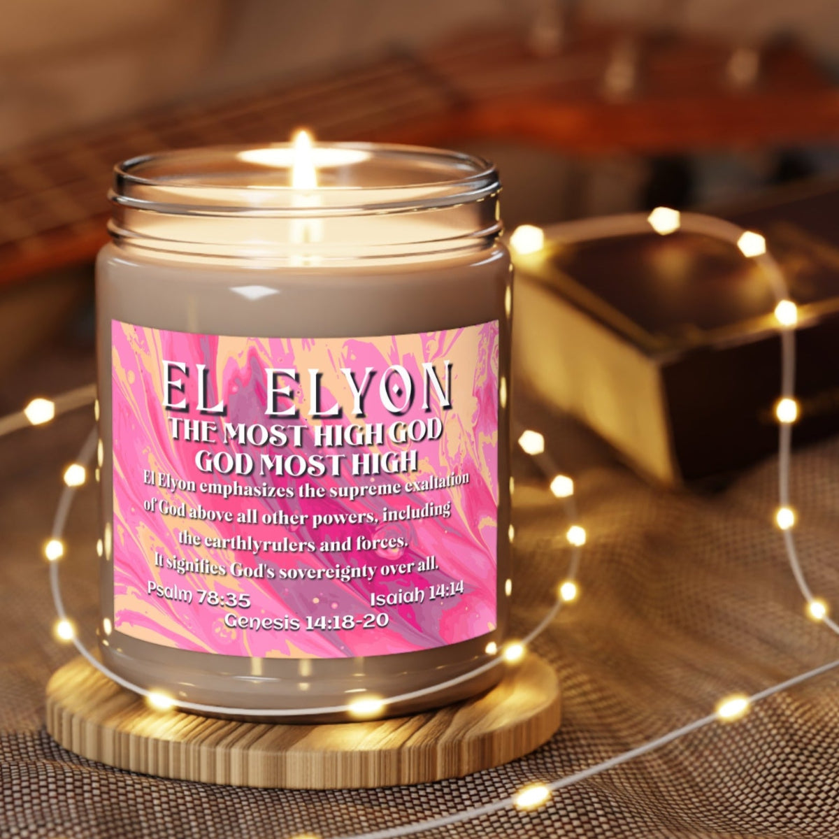 Scented Soy Candle, El Elyon - Names of God Series, 9oz