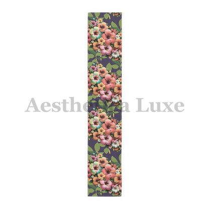Floral Table Runner - Vibrant Cotton & Poly Home Decor